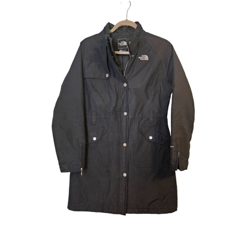 The North Face womens black mid length haven't winter coat. Size S.